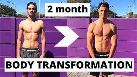 2 month gym progress